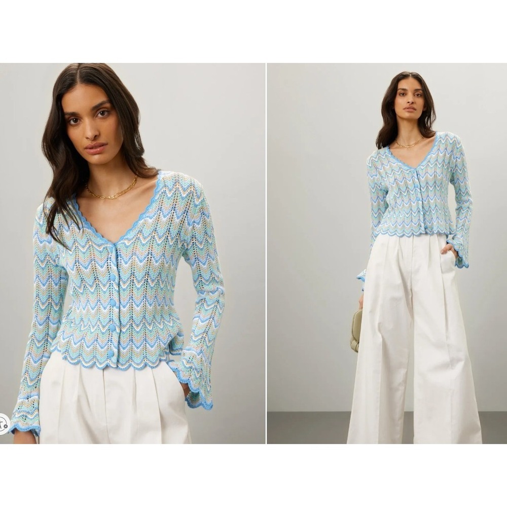 Derek Lam Open Knit‎ Flare Sleeve Top